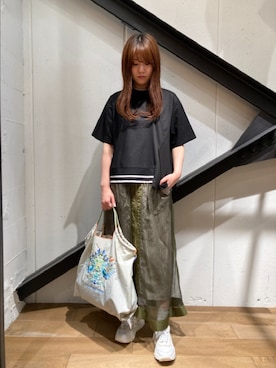 「D.A.T.E.（デイト）のアイテム」を使った、Yukinob2ndさん（レディース・157cm）の春コーディネート