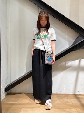 「B'2nd（ビーセカンド）のアイテム」を使った、Yukinob2ndさん（レディース・157cm）の夏コーディネート