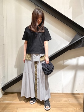 「B'2nd（ビーセカンド）のアイテム」を使った、Yukinob2ndさん（レディース・157cm）の春コーディネート