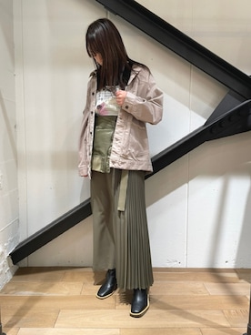 「THE KEIJI（ザ ケイジ）のアイテム」を使った、Yukinob2ndさん（レディース・156cm）の春コーディネート