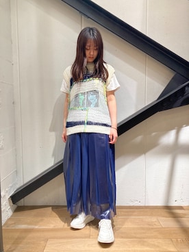 「NAKAGAMI（ナカガミ）のアイテム」を使った、Yukinob2ndさん（レディース・157cm）の春コーディネート