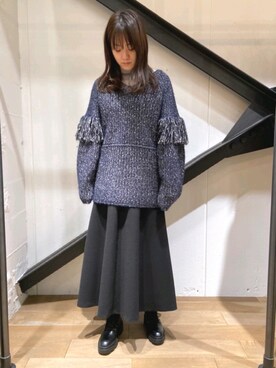「B'2nd（ビーセカンド）のアイテム（ブーツ）」を使った、Yukinob2ndさん（レディース・156cm）の冬コーディネート