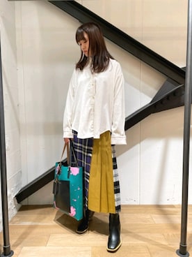 「MARNI（マルニ）のアイテム」を使った、Yukinob2ndさん（レディース・156cm）の冬コーディネート
