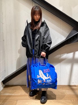 「NAKAGAMI（ナカガミ）のアイテム」を使った、Yukinob2ndさん（レディース・157cm）の冬コーディネート
