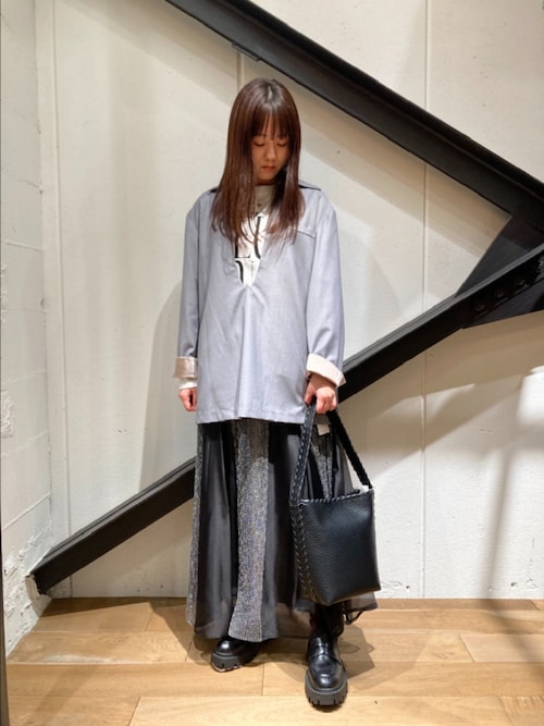ブラウス シャツ DROIT BELLO（ドロイトベロ）深Ｖネックスーツライクシャツ レディース DROIT BELLO ブラウス シャツ BELLO（ドロイトベロ）深Vネック
