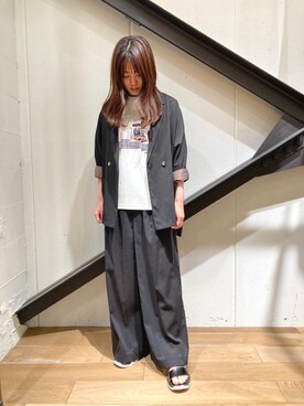 「B'2nd（ビーセカンド）のアイテム」を使った、Yukinob2ndさん（レディース・157cm）の春コーディネート