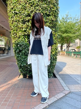 「NAKAGAMI（ナカガミ）のアイテム」を使った、Yukinob2ndさん（レディース・157cm）の夏コーディネート