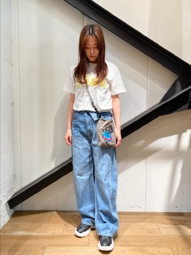 「B'2nd（ビーセカンド）のアイテム」を使った、Yukinob2ndさん（レディース・157cm）の夏コーディネート