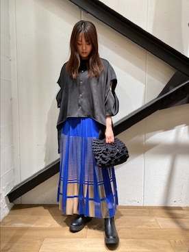 「NAKAGAMI（ナカガミ）のアイテム」を使った、Yukinob2ndさん（レディース・157cm）の夏コーディネート