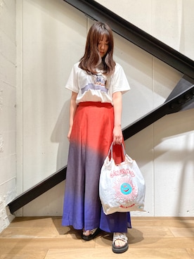 「B'2nd（ビーセカンド）のアイテム」を使った、Yukinob2ndさん（レディース・157cm）の夏コーディネート