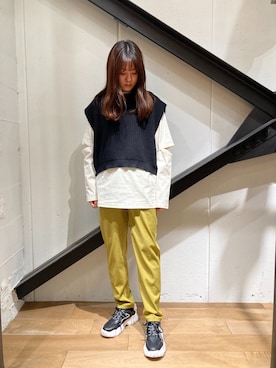 「B'2nd（ビーセカンド）のアイテム」を使った、Yukinob2ndさん（レディース・157cm）の春コーディネート