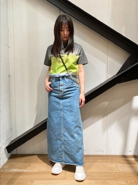 「D.A.T.E.（デイト）のアイテム」を使った、Yukinob2ndさん（レディース・157cm）の夏コーディネート