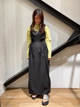 「B'2nd（ビーセカンド）のアイテム」を使った、Yukinob2ndさん（レディース・157cm）の春コーディネート