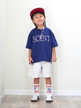 「BOBO CHOSES（ボボショーズ）のアイテム」を使った、ryochan☺︎さん（キッズ・110cm）の夏コーディネート