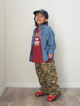 「p.premier（ピードットプルミエ）のアイテム」を使った、ryochan☺︎さん（キッズ・110cm）の秋コーディネート