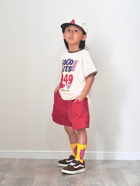 「VANS(バンズ)のアイテム」を使った、ryochan☺︎さん(キッズ・110cm)の夏コーディネート