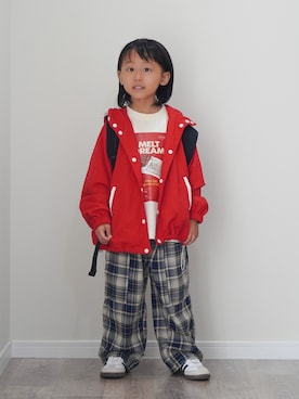 「p.premier（ピードットプルミエ）のアイテム」を使った、ryochan☺︎さん（キッズ・110cm）の夏コーディネート