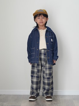 「and D. petit main（アンドディープティマイン）のアイテム」を使った、ryochan☺︎さん（キッズ・110cm）の秋コーディネート