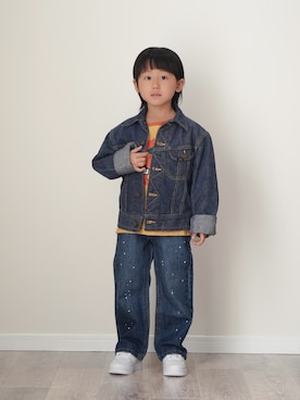 「Lee（リー）のアイテム（ジャケット/アウター）」を使った、ryochan☺︎さん（キッズ・110cm）の春コーディネート
