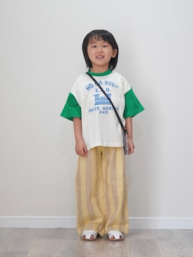 「KiU（キウ）のアイテム」を使った、ryochan☺︎さん（キッズ・110cm）の春コーディネート