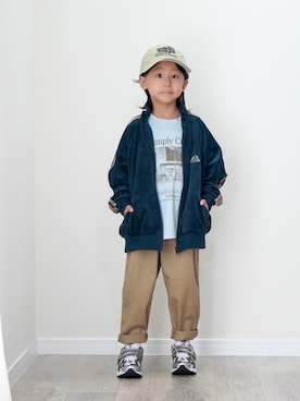 「and D. petit main（アンドディープティマイン）のアイテム」を使った、ryochan☺︎さん（キッズ・110cm）の秋コーディネート