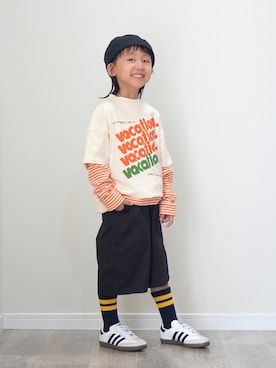 「p.premier（ピードットプルミエ）のアイテム」を使った、ryochan☺︎さん（キッズ・110cm）の夏コーディネート