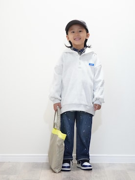 「and D. petit main（アンドディープティマイン）のアイテム」を使った、ryochan☺︎さん（キッズ・110cm）の秋コーディネート