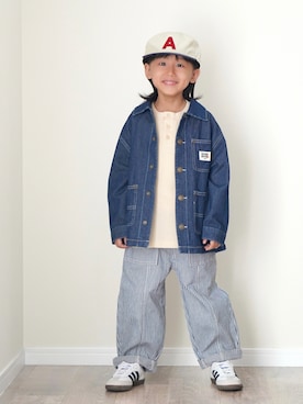 「and D. petit main（アンドディープティマイン）のアイテム」を使った、ryochan☺︎さん（キッズ・110cm）の秋コーディネート