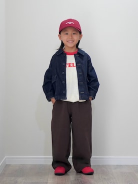 「BREEZE（ブリーズ）のアイテム（Tシャツ/カットソー）」を使った、ryochan☺︎さん（キッズ・110cm）の秋コーディネート