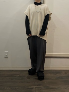 mさん（レディース・158cm）の冬コーディネート