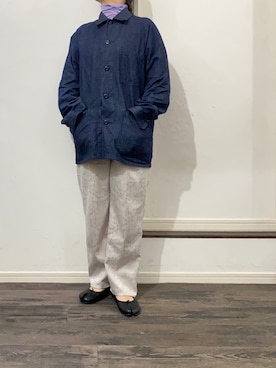 「いまどきジャケット写真」｜「アイテム（バレエシューズ）」を使った、mさん（レディース・158cm）の春コーディネート