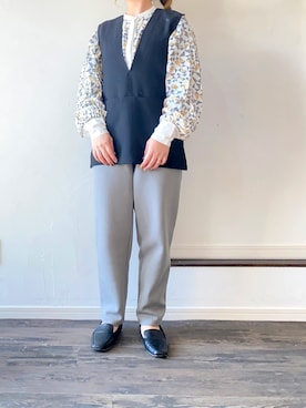 「ベストコーデ」｜「アイテム（スウェットパンツ）」を使った、mさん（レディース・158cm）の冬コーディネート