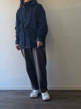 「重ね着」｜mさん（レディース・158cm）の冬コーディネート
