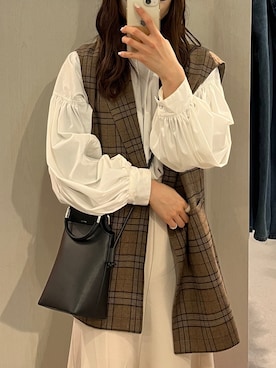 「I_am（アイアム）のアイテム（ジャケット/アウター）」を使った、yunaさん（レディース・163cm）の春コーディネート