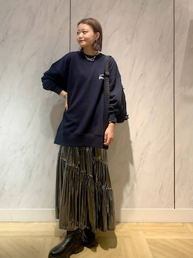 「アイテム（スウェット）」を使った、yuipiさん（レディース・158cm・20代）の秋コーディネート