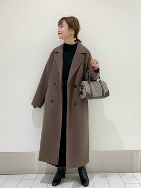 「LOWRYS FARM（ローリーズファーム）のストレッチヒールブーツ　851418（ブーツ）」を使った、yuipiさん（レディース・158cm）の秋コーディネート