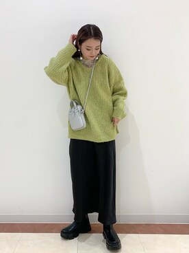「フユコーデ」｜「アイテム（ブーツ）」を使った、yuipiさん（レディース・158cm）の秋コーディネート