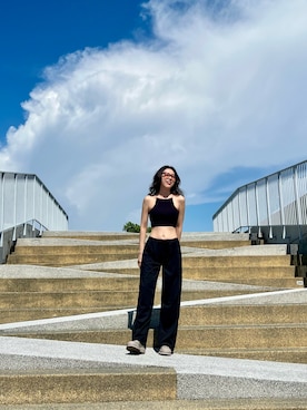 「アイテム（ファッション雑貨）」を使った、Kelly Chenさん（レディース・166cm）の秋コーディネート