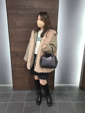 Mioさん（レディース・156cm）の冬コーディネート