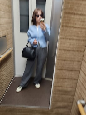 「アイテム（カーディガン/ボレロ）」を使った、Mioさん（レディース・156cm）の夏コーディネート