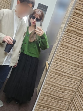 「COCOSHNIK（ココシュニック）のアイテム」を使った、Mioさん（レディース・156cm）の春コーディネート