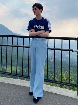 「united arrows」｜「アイテム（スリッポン）」を使った、Tさん（メンズ・180cm）の夏コーディネート