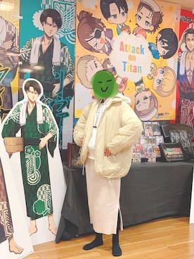 「オタ活」｜「アイテム（ジャケット/アウター）」を使った、やさんさん（レディース・166cm）の冬コーディネート
