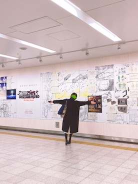 「オタ活」｜「アイテム（ジャケット/アウター）」を使った、やさんさん（レディース・166cm）の冬コーディネート