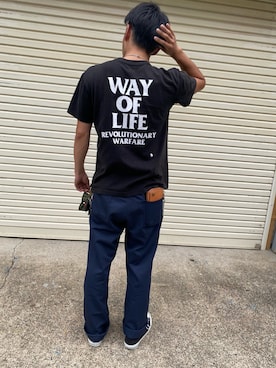 「RATS（ラッツ）のアイテム」を使った、FURAIBOさん（メンズ・172cm）の夏コーディネート