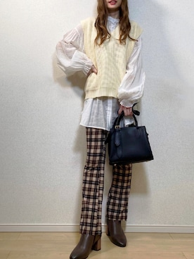 高野軍曹さん（レディース・158cm）の秋コーディネート