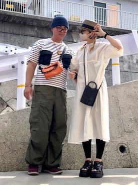 「Ruben（ルーベン）のアイテム」を使った、高野軍曹さん（レディース・158cm）の夏コーディネート