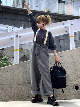 高野軍曹さん(レディース・158cm)の夏コーディネート