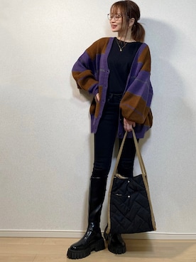 高野軍曹さん（レディース・158cm）の秋コーディネート