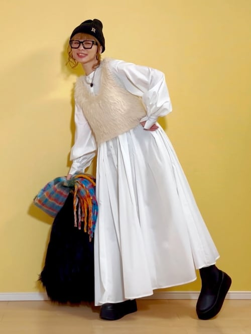 セール】前後2WAYシャギーニットビスチェ（ベスト）｜Riberry